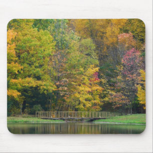 Mousepad Ponte da Cachoeira Seven Springs II Paisagem de Ou
