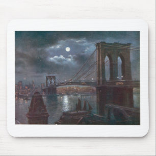Mousepad Ponte de Brooklyn pelo luar