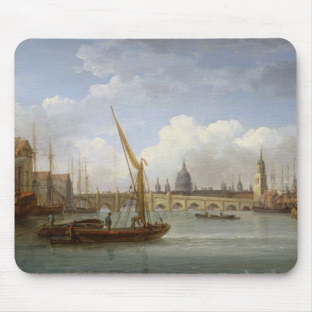 Mousepad Ponte de Londres, com a catedral de St Paul nos Di (Frente)