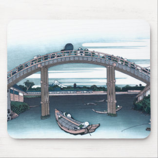 Mousepad Ponte de Mannen, Fukaga Ukiyo-e por Hokusai,