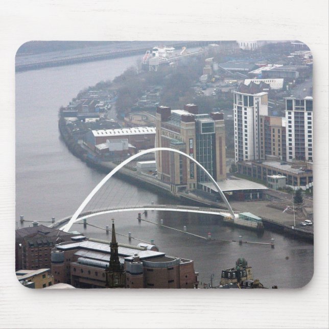Mousepad Ponte do Milênio de Newcastle com Tyne (Frente)