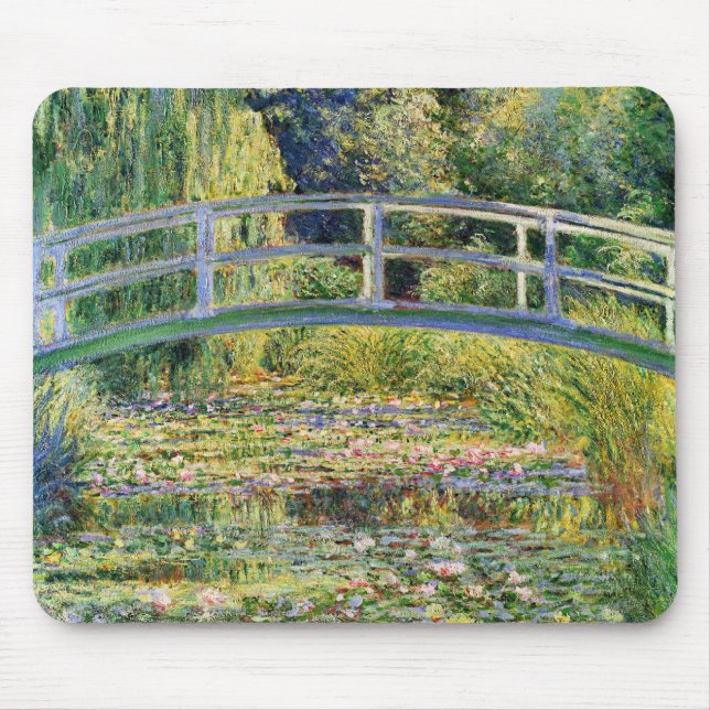 Mousepad Ponte japonesa de Monet com o tapete do rato dos (Frente)
