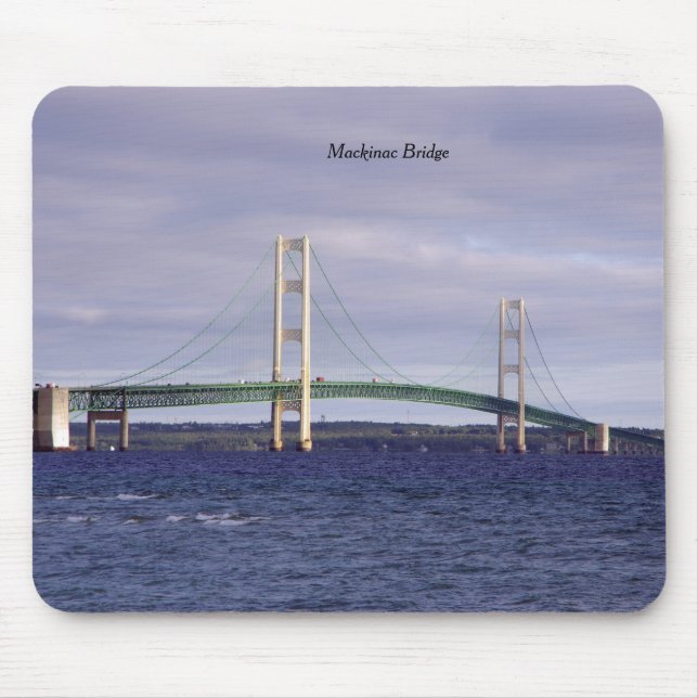 Mousepad Ponte Mackinac do mouse City Mackinaw (Frente)
