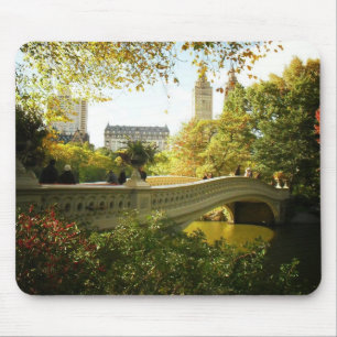 Mousepad Ponte no outono, Central Park do arco, Nova Iorque
