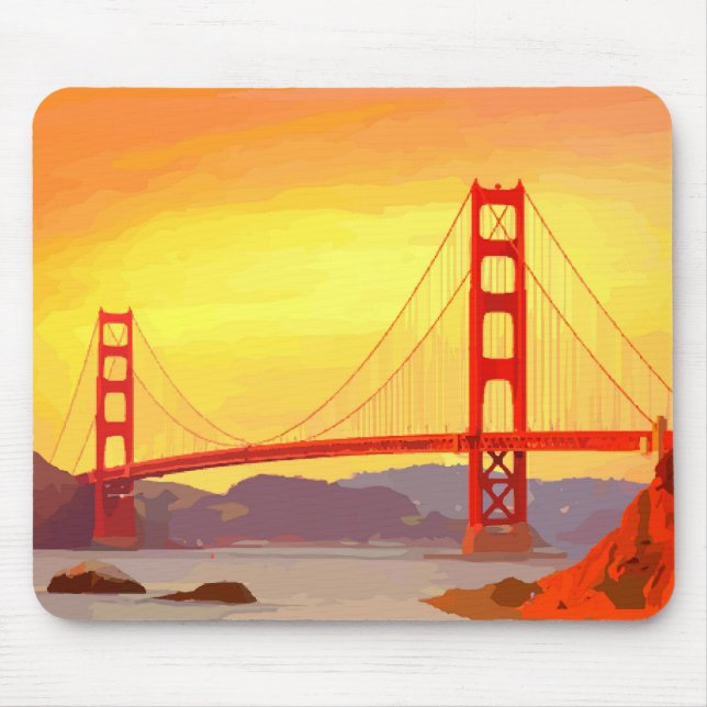 Mousepad Ponte Ouro de São Francisco (Frente)