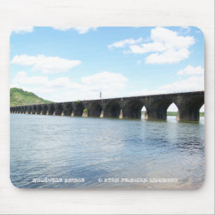 Mousepad Ponte Railway do arco da alvenaria de pedra de