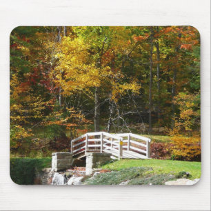 Mousepad Ponte Seven Springs Fall I Paisagem de Outono