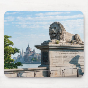 Mousepad Ponte Szechenyi Chain e Parlamento de Budapeste