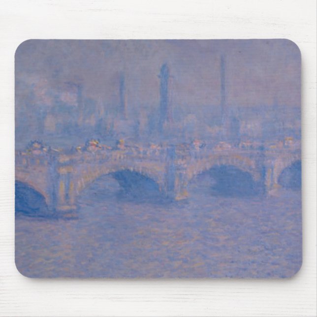 Mousepad Ponte Waterloo de Claude Monet (Frente)
