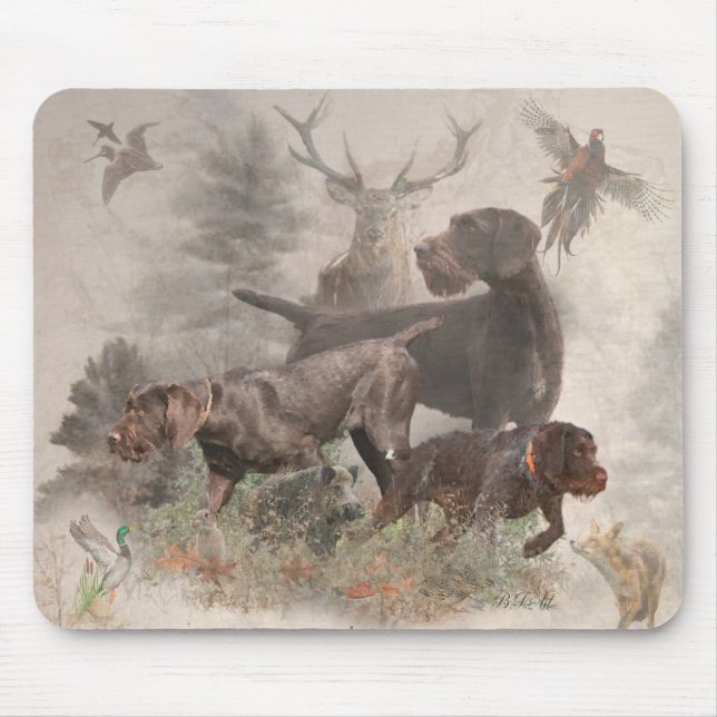 Mousepad Ponteiro alemão Wirehaired (Frente)