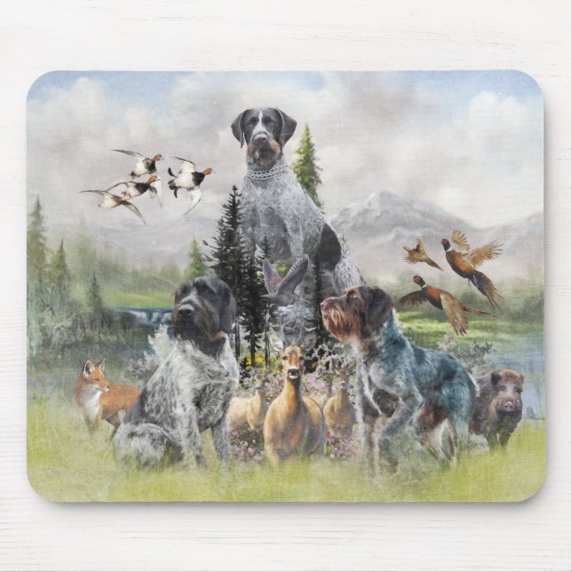 Mousepad Ponteiro alemão Wirehaired (Frente)