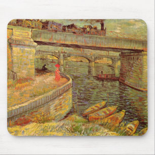 Mousepad Pontes do outro lado do mar, Asnieres, Vincent van
