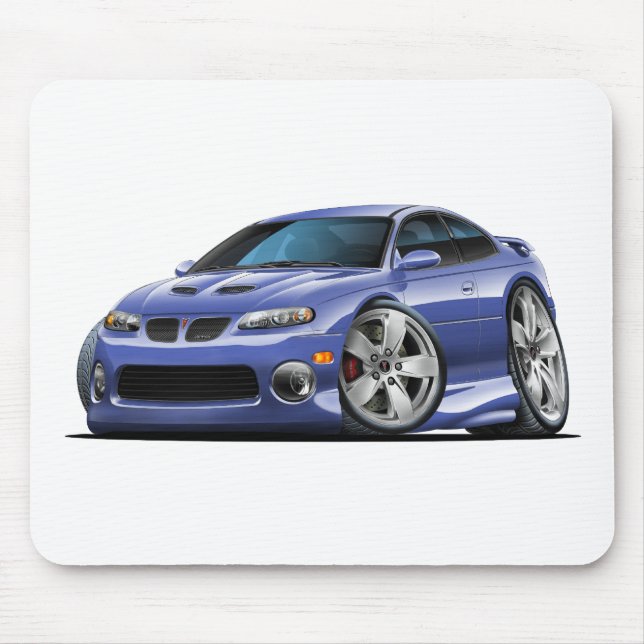 Mousepad Pontiac 2004-06 carro azul/cinzento de GTO (Frente)