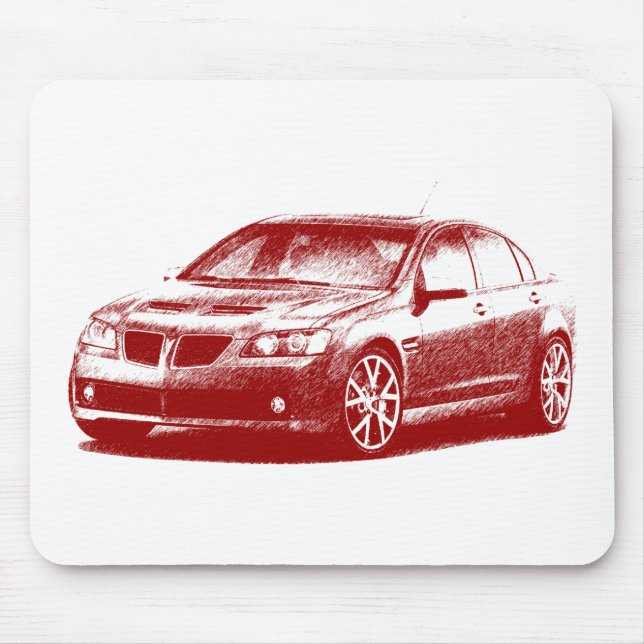 Mousepad Pontiac G8 GXP listado (Frente)