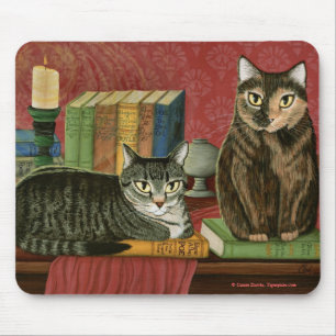 Mousepad Ponto de entrada literário clássico dos gatos,