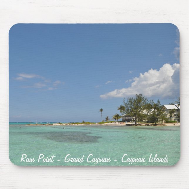 Mousepad Ponto do rum - Cayman Islands (Frente)