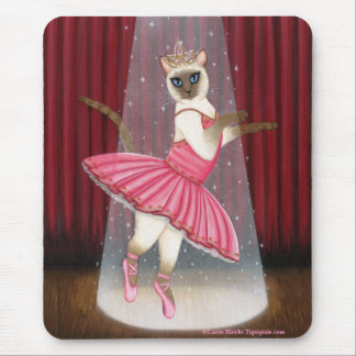 Mousepad Ponto Siamese, tutu cor-de-rosa do chocolate do