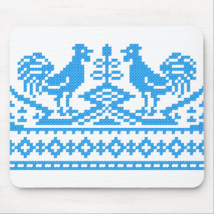 Mousepad Ponto transversal do galo azul