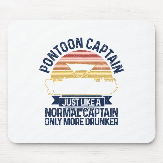 Mousepad Pontoon Boat Funny Gift (Frente)