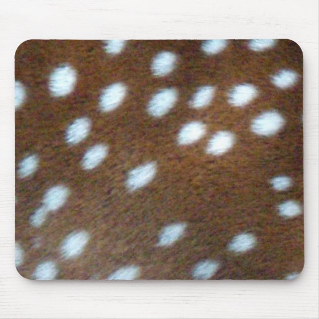 Mousepad Pontos brancos de Bambi na pele marrom (Frente)
