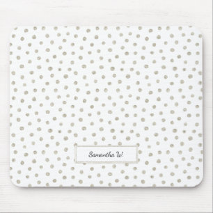 Mousepad Pontos brilhantes prateados