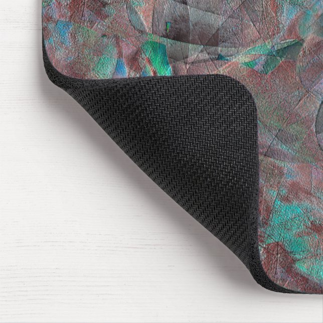 Mousepad Pontos castanhos e cianis no gesso de parede inaca (Canto)