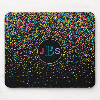 Mousepad Pontos coloridos brilhantes dos confetes