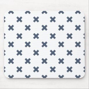 Mousepad Pontos crus de cinza azul em branco