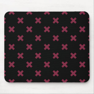 Mousepad Pontos cruzados de amora pretos