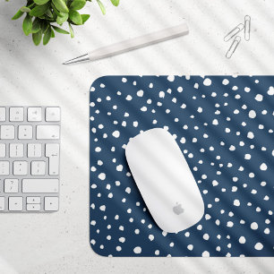 Mousepad Pontos Dalmáticos Azuis do marinho, Pontos Dalmáti