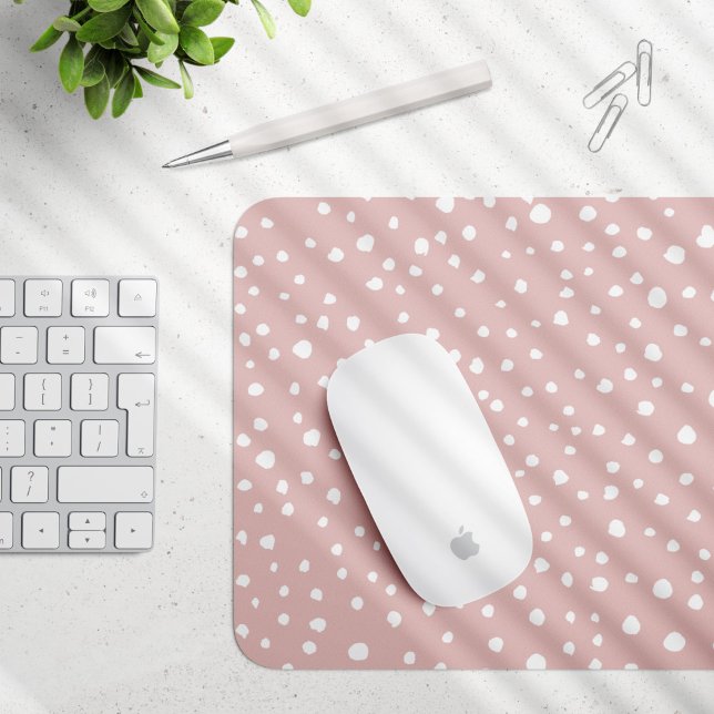 Mousepad Pontos Dalmáticos cor-de-rosa, pontos Dalmáticos,  (Criador carregado)