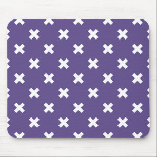 Mousepad Pontos de cruz brancos no ultravioleta