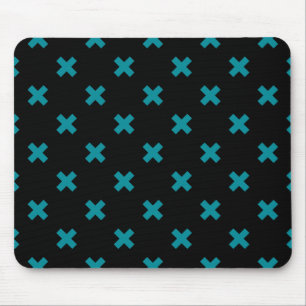 Mousepad Pontos de cruz em preto