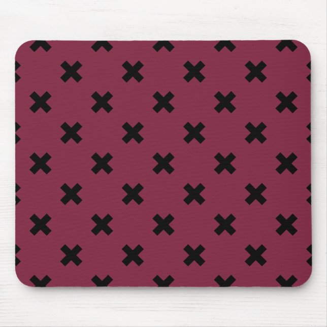Mousepad Pontos de cruz pretos na amora (Frente)