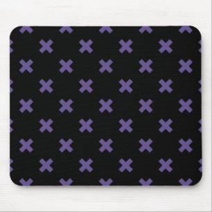 Mousepad Pontos de cruz ultravioleta em preto