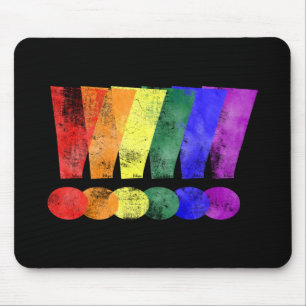 Mousepad Pontos de exclamação do orgulho de LGBTQ