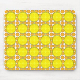Mousepad - Pontos laranja e amarelo