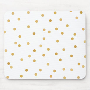 Mousepad Pontos modernos elegantes dos confetes do ouro