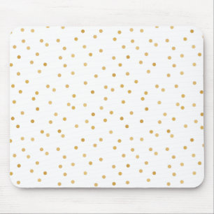Mousepad Pontos modernos elegantes dos confetes do ouro