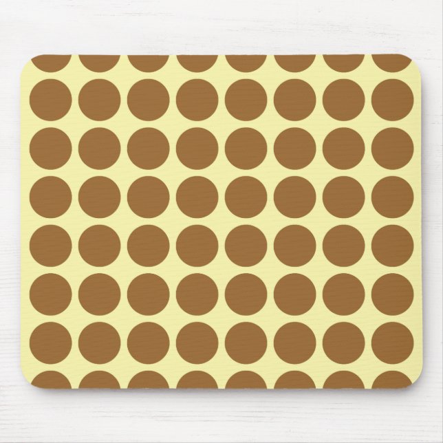 Mousepad Pontos Neutrais do Creme de Açúcar Castanho (Frente)