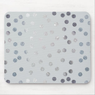 Mousepad Pontos pálidos do brilho das cinzas e da prata do