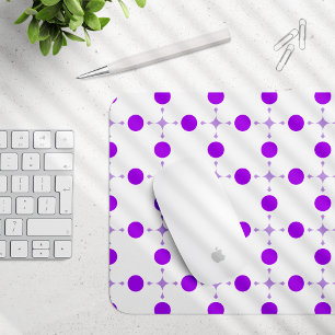 Mousepad Pontos Polka Roxos, Padrão de Pontos, Pontos, Pont
