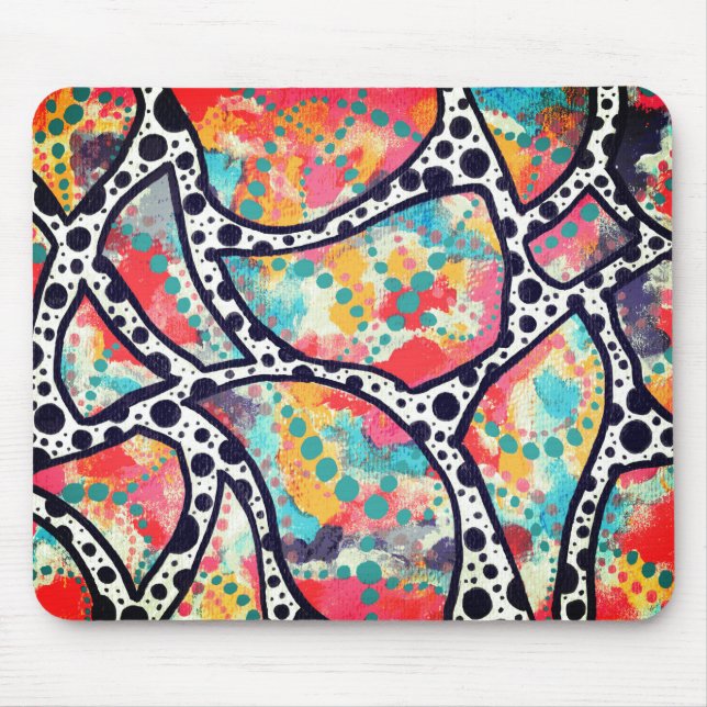 Mousepad Pontos, pontos e linhas funerárias cheios (Frente)