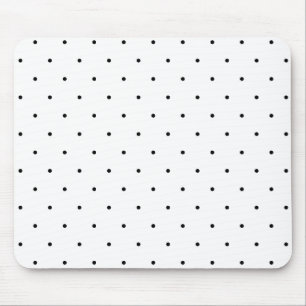 Mousepad Pontos preto e branco das bolinhas