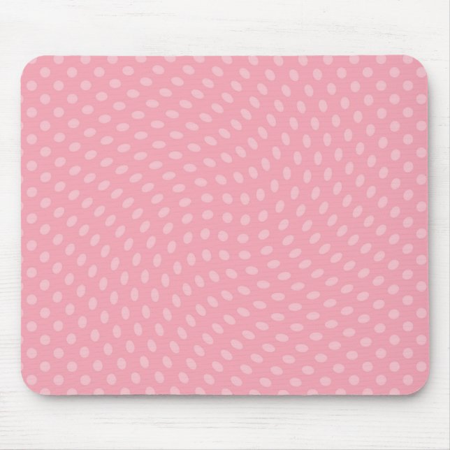 Mousepad Pontos Rosas Giratórios (Frente)
