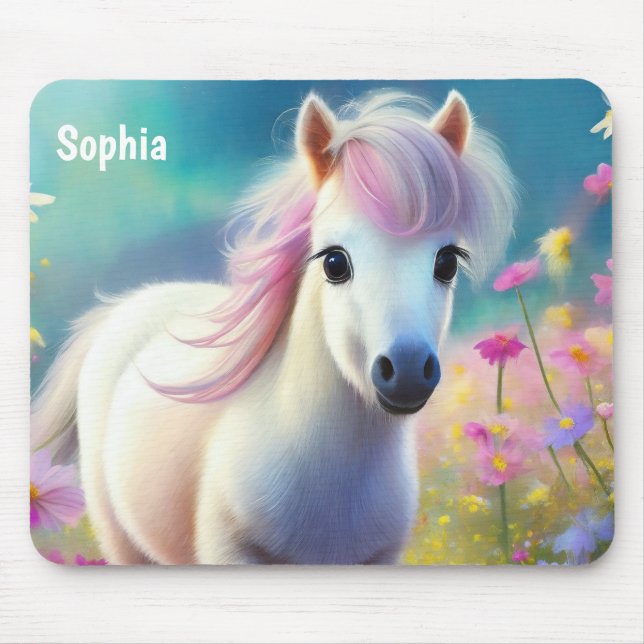 Mousepad Pony Cute Horse Animal Personalizado (Frente)