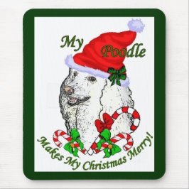 Mousepad Poodle Christmas Gifts