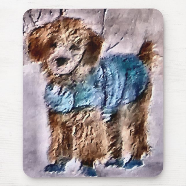 Mousepad Poodle Christmas Gifts (Frente)