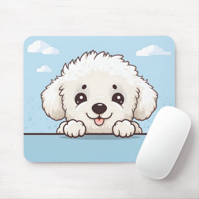 Mousepad Poodle de Pequim (Com mouse)