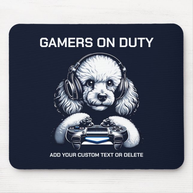 Mousepad Poodle Engraçado E Presente De Amante de os animai (Frente)